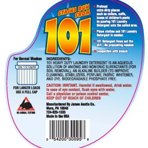 101 Laundry Original Fresh Scent (James Austin Company)