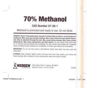 70% Methanol (Neogen)
