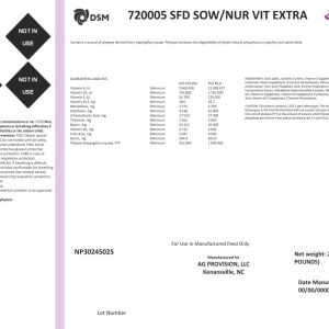 720005 SFD SOW/NUR VIT EXTRA (DSM)