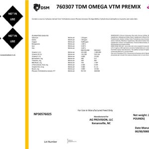 TDM Omega VTM Premix (DSM (Ag ProVision))
