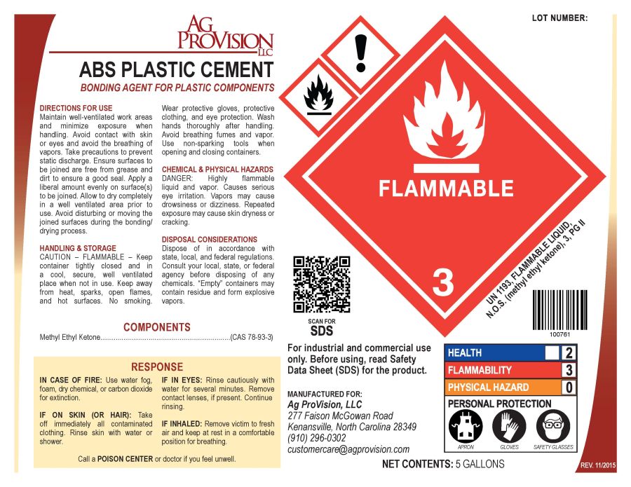 ABS Plastic Cement (Ag ProVision, LLC)