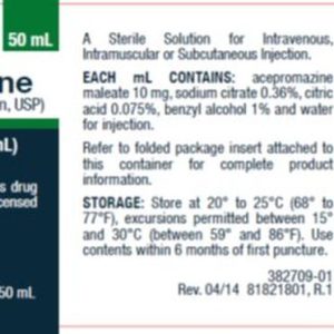 Acepromazine Maleate (VetOne (MWI))