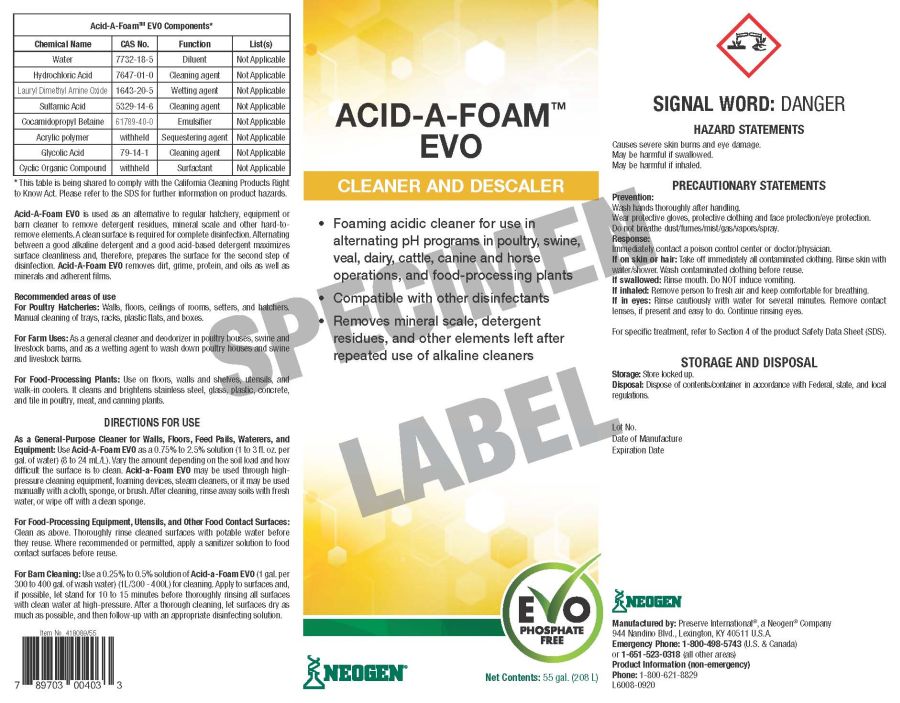 Acid-A-Foam EVO (Neogen)