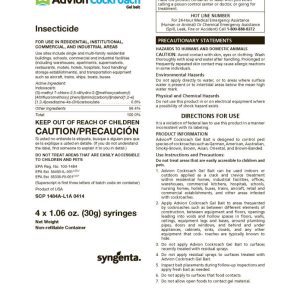 Advion Cockroach Gel Bait (Syngenta)