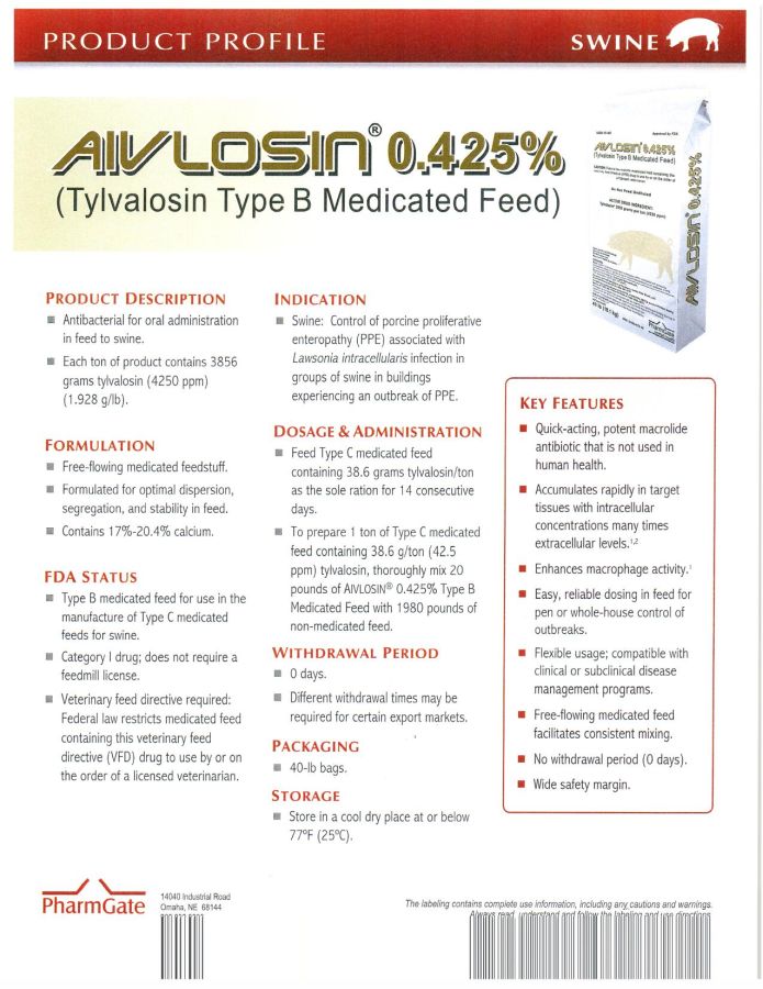 Aivlosin 0.425% (PharmGate)