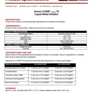 Ammo CURB 75 Liquid (Kemin Industries)