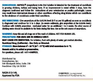 Amprol 9.6% Oral Solution (Huvepharma)