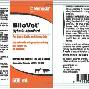Bilovet (Tylosin Injection) (Bimeda)