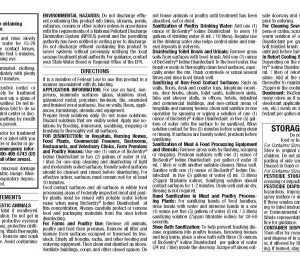 BioSentry Iodine Disinfectant (Hacco)