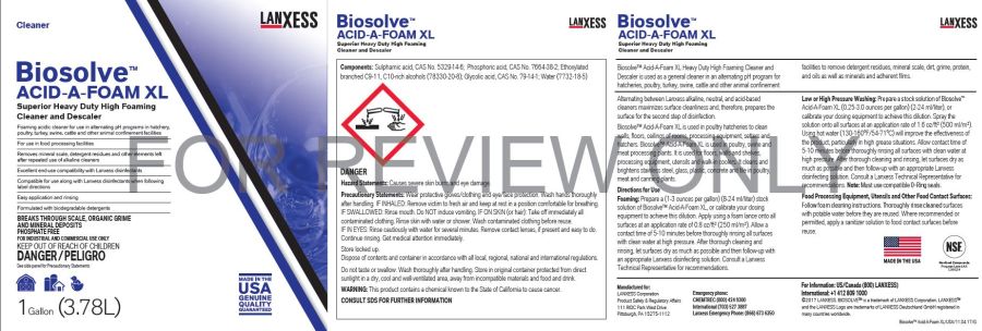 Biosolve Acid-A Foam XL (Lanxess)