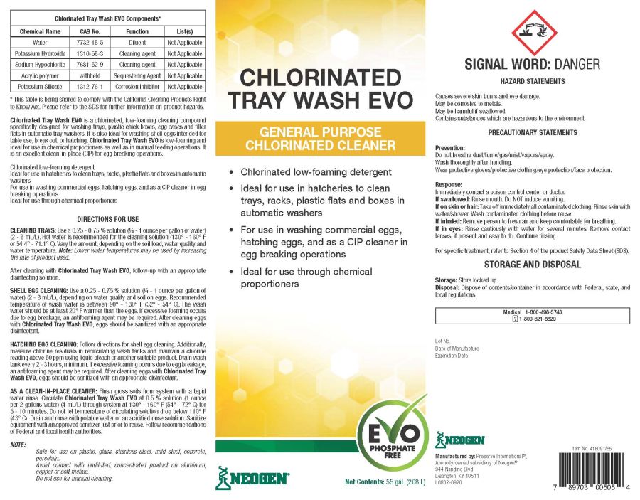 Chlorinated Tray Wash EVO (Neogen)