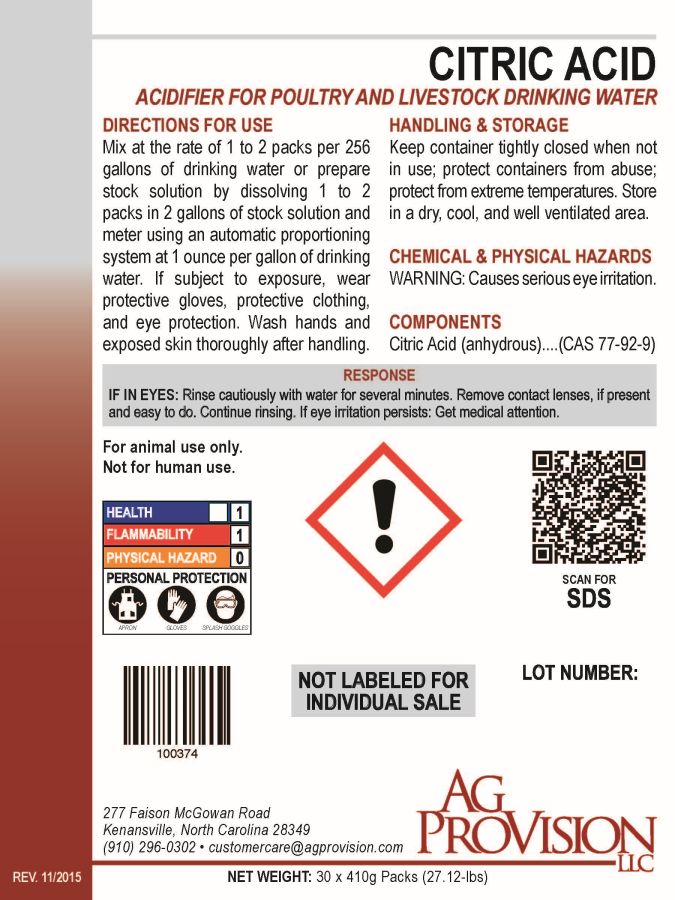 Citric Acid Anhydrous (Ag ProVision)