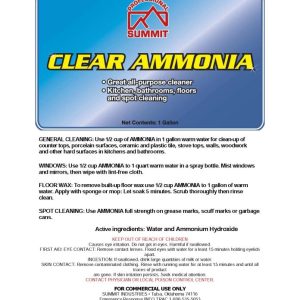 Clear Ammonia (Summit Industries)