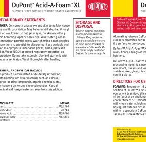 Dupont Acid-A-Foam XL (Dupont)