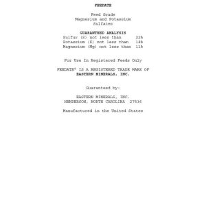 Feedate (Eastern Minerals)