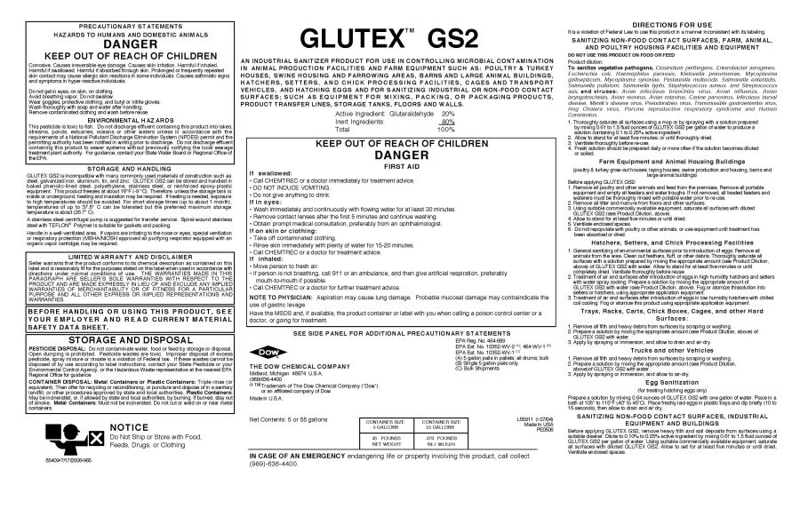 GLUETEX GS2 Sanitizer (DOW Chemical Company)