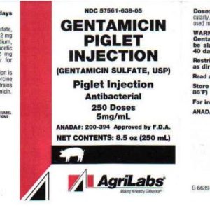 Gentamicin Piglet Injection (AgriLabs)