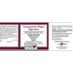 Gentamicin Piglet Injection (Sparhawk Laboratories, Inc.)