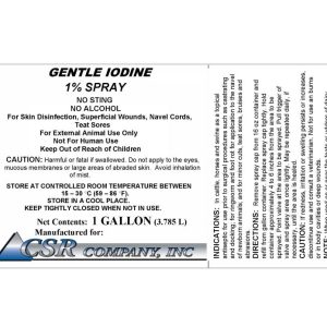 Gentle Iodine 1% Spray (CSR/Soft Jamb Co.)