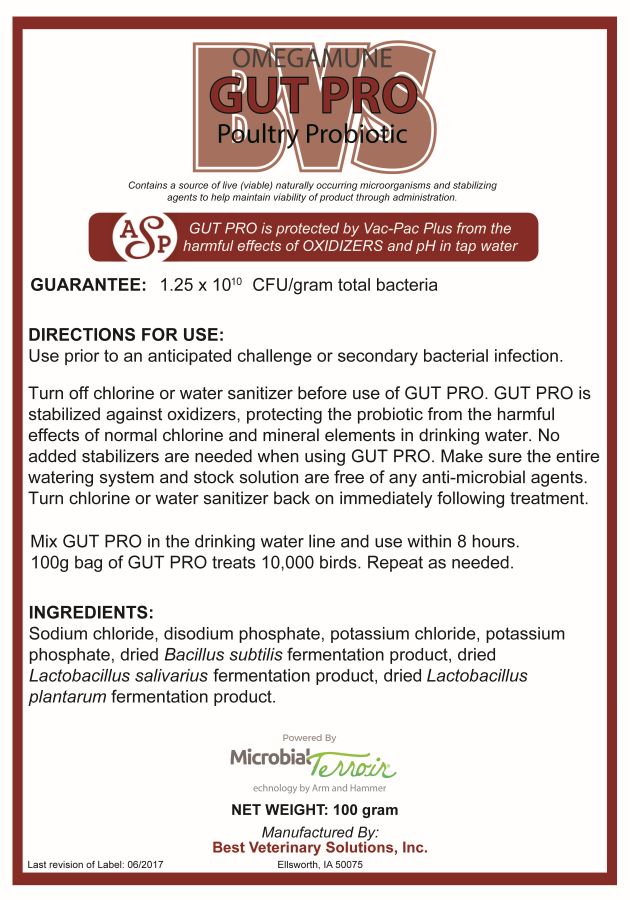 Gut Pro Poultry Probiotic (Best Veterinary Solutions)