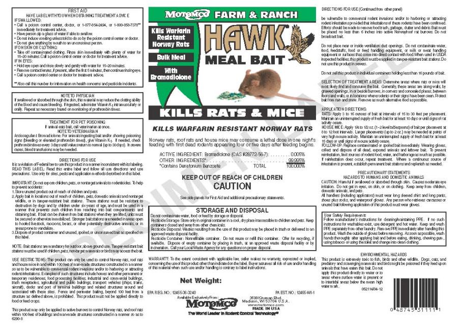 Hawk Meal Bait (Motomco)