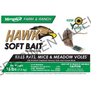 Hawk Soft Bait Rodentcide (Motomco)