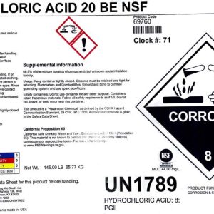 Hydrochloric Acid 20 BE (Muriatic Acid 31.5%) (Brenntag)