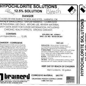 Hypochlorite Solutions 12.5 Percent Bleach (Brainerd) (DROP SHIP)