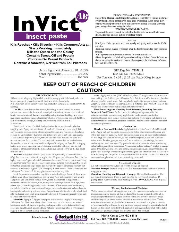InVict Ab Insect Paste (Rockwell Labs)