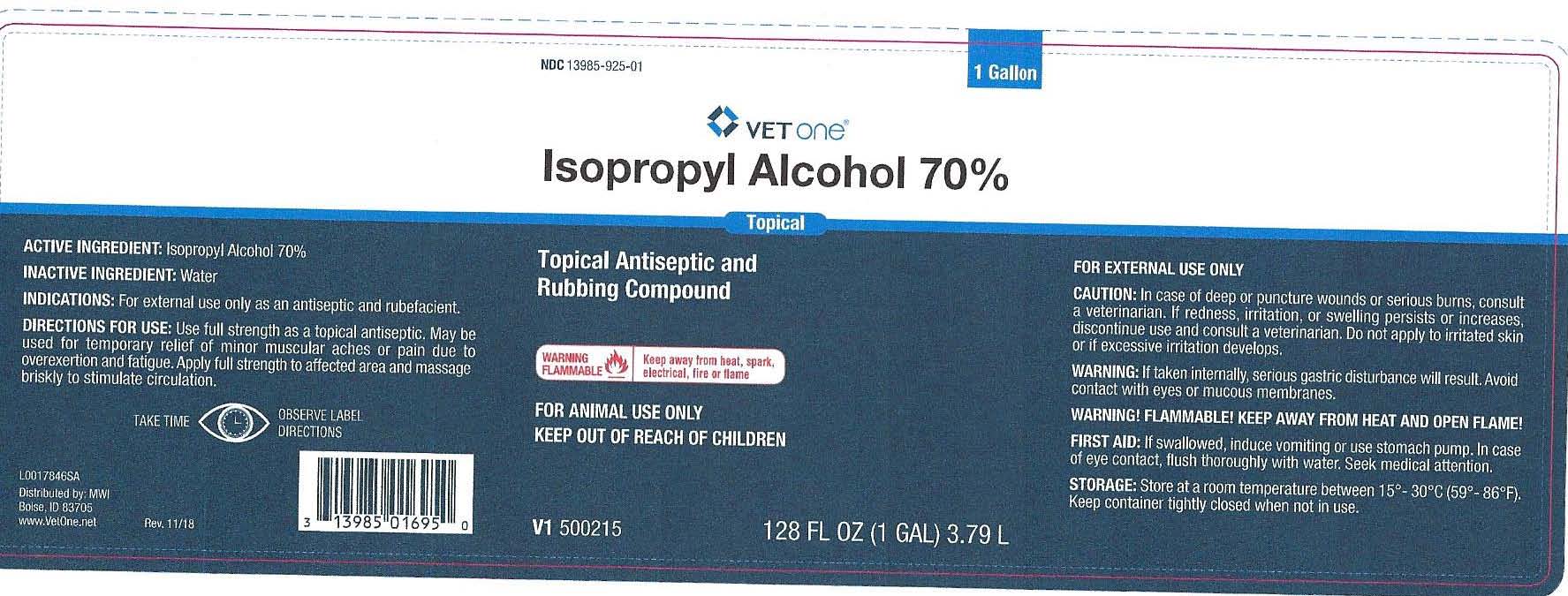 Isopropyl Alcohol 70% ((First Priority (VetOne))