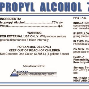 Isopropyl Alcohol 70% (CSR)