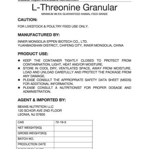 L-Threonine Granular (Beans Nutrition, LLC)