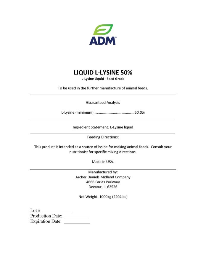 L-Lysine 50% (ADM)