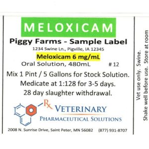 Meloxicam Water Soluble Compounded Solution (Veterinary Pharmaceutical Solutions)