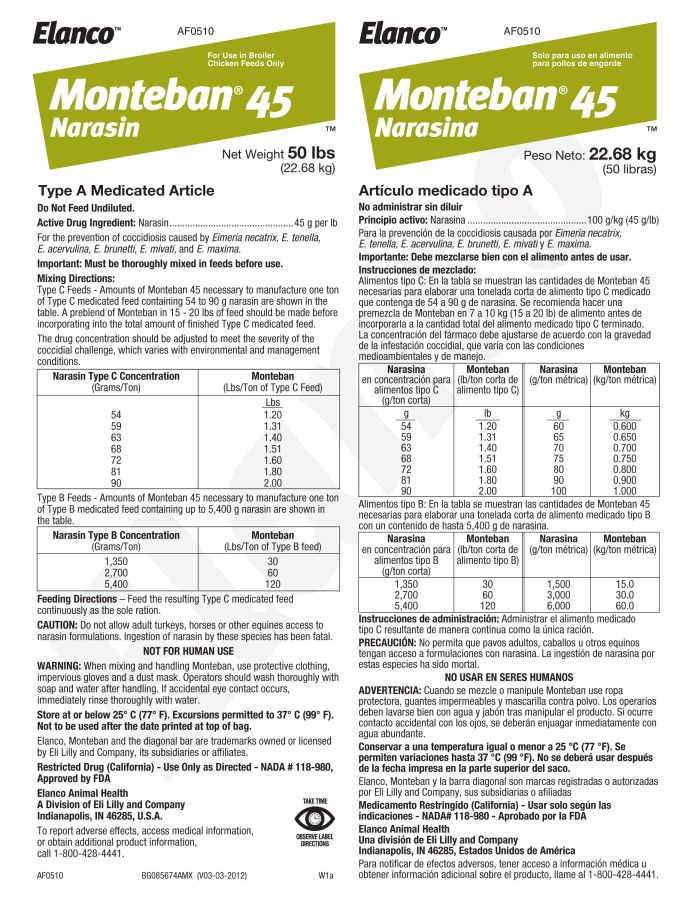 Monteban 45 (Elanco)