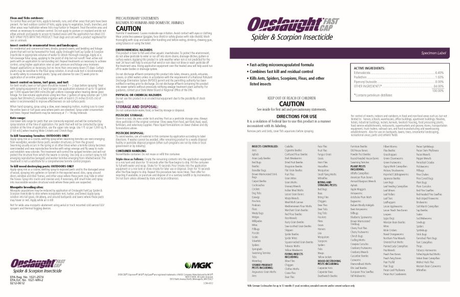 Onslaught FastCap Insecticide (MGK)
