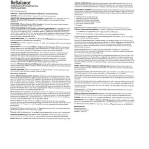 PRN Pharmacal ReBalance Oral Suspension (Pegasus Laboratories, Inc.)