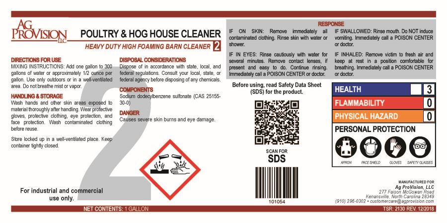 Poultry & Hog House Cleaner Type 2 (Ag ProVision)