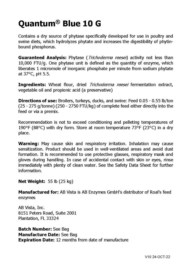 Quantum Blue 10 G (AB Vista)