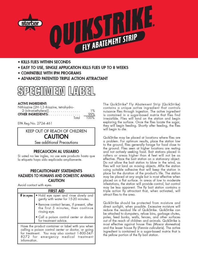 Quikstrike Fly Abatement Strip (Wellmark International)