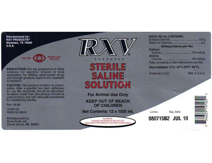 Sterile Saline Solution (RXV)