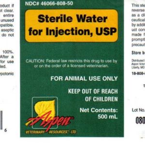 Sterile Water for Injection USP (Aspen)