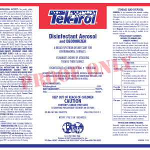 TekTrol Disinfectant Aerosol and Deodorizer (Bio-Tek)
