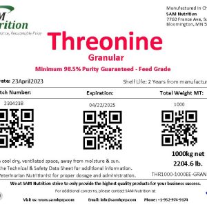 Threonine Granular (SAM Nutrition)