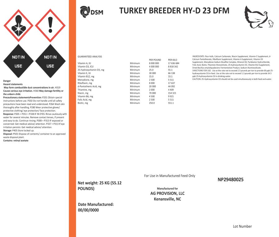 Turkey Breeder HY-D 23 DFM (DSM)