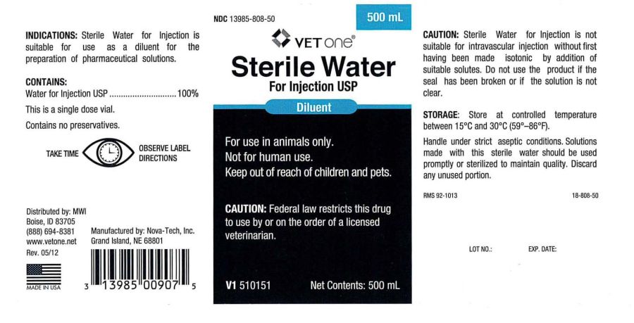 VetOne Sterile Water for Injection (Nova-Tech)