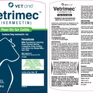 Vetrimec POUR-ON for Cattle MWI (VetOne)