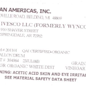 Vinegar White Distilled (Mizkan Americas, Inc.)