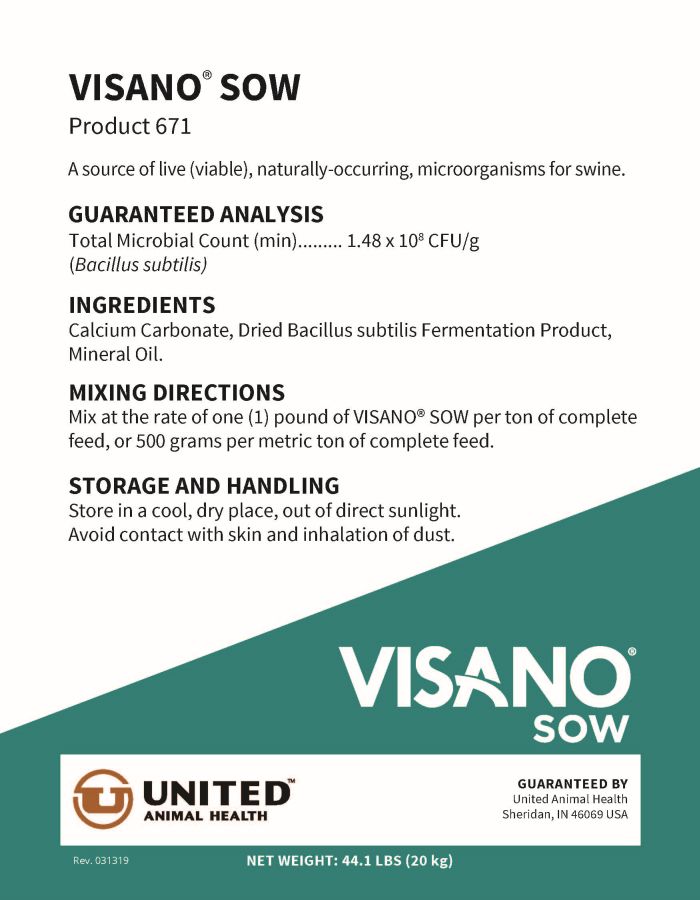 Visano Sow #671 (United Animal Health)