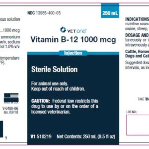 Vitamin B12 Injection (VetOne (MWI))